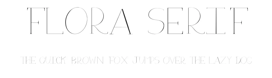 Flora Serif by Sunny Blossom Designs — Serif Font