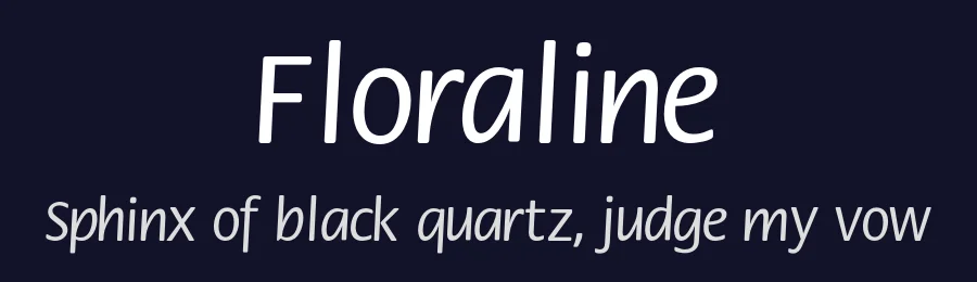 Floraline — Sans Serif Font — thumbnail 2