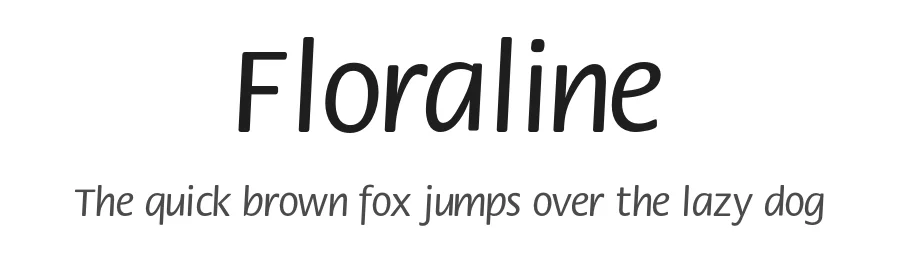 Floraline — Sans Serif Font