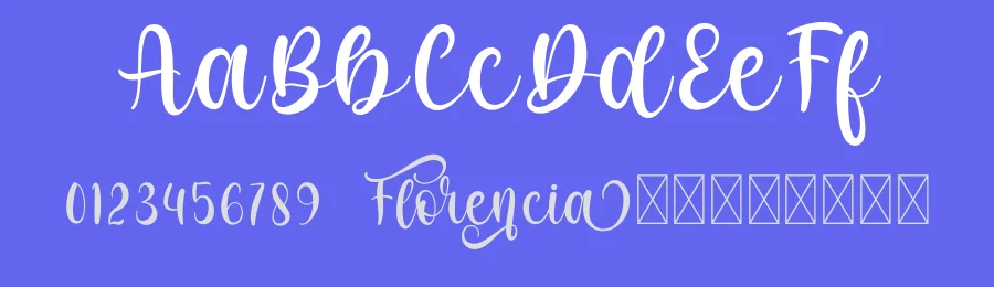 Florencia by T & G Type — Script Handwritten Font — thumbnail 3