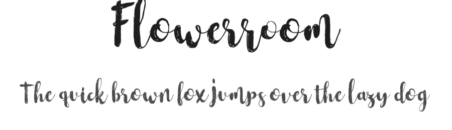 Flowerroom by Area Type Studio — Script Handwritten Font
