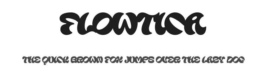 Flowtica by Furqan SUdirman — Display Font