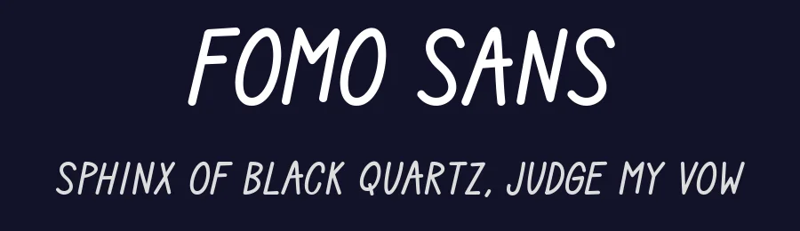 Fomo Sans — Script Handwritten Font — thumbnail 2