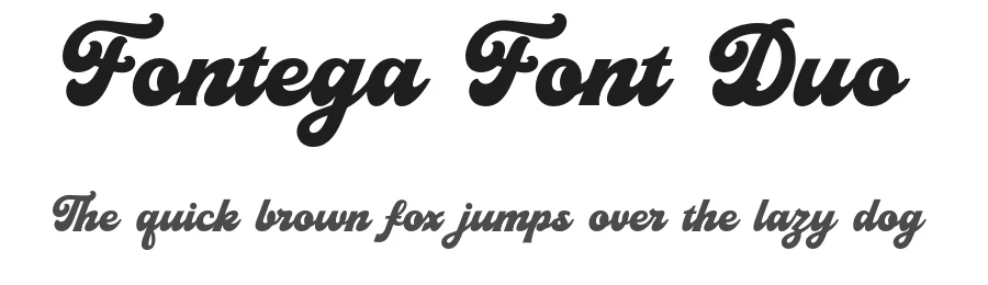 Fontega Font Duo by Dida Ahluddin — Display Font