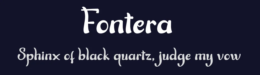 Fontera by Khaidir — Display Font — thumbnail 2