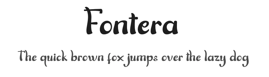 Fontera by Khaidir — Display Font