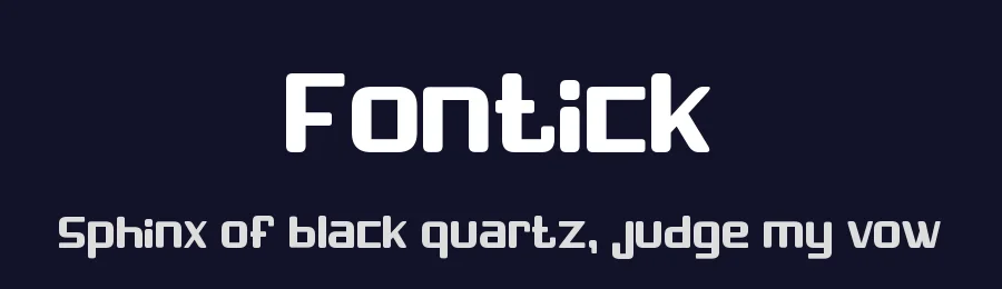Fontick by Maxim Raikov — Display Font — thumbnail 2