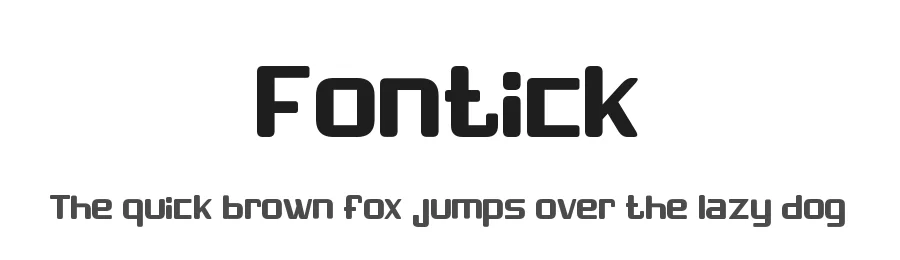 Fontick by Maxim Raikov — Display Font