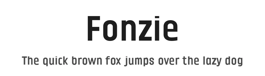 Fonzie by Anwar Patihan — Sans Serif Font