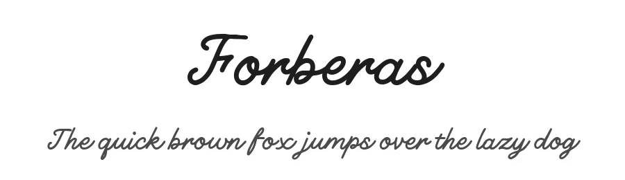 Forberas by Forberas Club — Script Handwritten Font