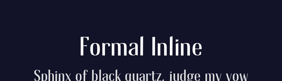 Formal Inline — Sans Serif Font — thumbnail 2