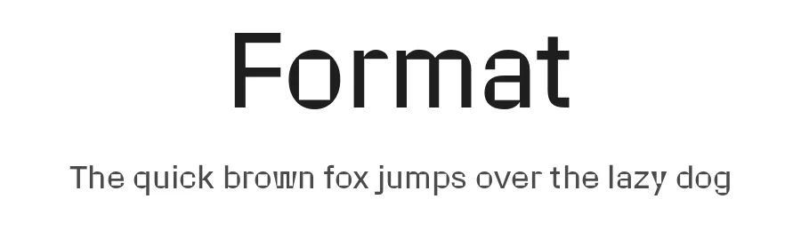 Format by Nathan Laurent β Sans Serif Font