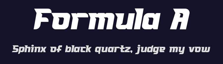 Formula A by PINISIART TEAM — Display Font — thumbnail 2