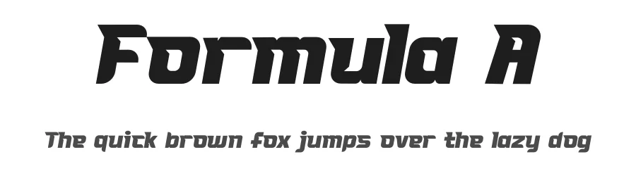 Formula A by PINISIART TEAM — Display Font