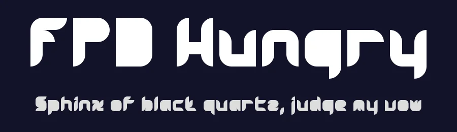 FPD Hungry by Felix Summ — Display Font — thumbnail 2