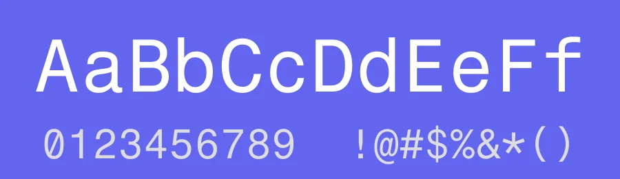 Fragment Mono by Wei Huang based on Nimbus Sans by URW Studio, based on Helvetica by Max Miedinger. — Sans Serif Font — thumbnail 3