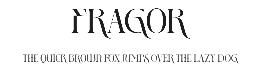 Fragor by Sigit Dwipa Raharjo — Display Font
