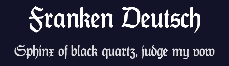 Franken Deutsch by Peter Wiegel nach Alfons Schneider, 1936 — Script Handwritten Font — thumbnail 2