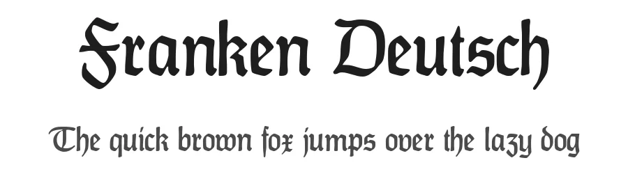 Franken Deutsch by Peter Wiegel nach Alfons Schneider, 1936 — Script Handwritten Font