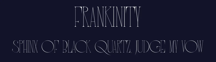 Frankinity by DIANA N — Serif Font — thumbnail 2