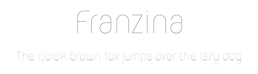 Franzina by Tiago Pereira da Silva — Sans Serif Font