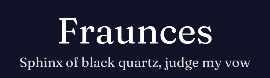 Fraunces — Serif Font — thumbnail 2