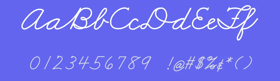 FRB American Cursive — Script Handwritten Font — thumbnail 3