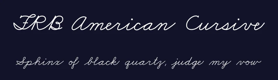 FRB American Cursive — Script Handwritten Font — thumbnail 2