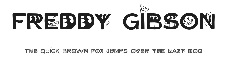 Freddy Gibson by Laire Banyu Sandi Pawenang — Display Font
