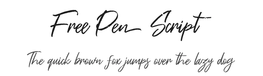 Free Pen Script by Suzuran β Script Handwritten Font