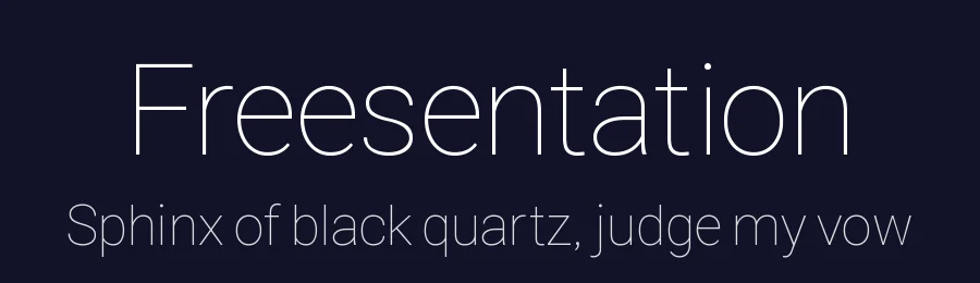 Freesentation by glyphs from Roboto by Christian Robertson / Hangul glyphs from Noto Sans CJK(Source Han Sans) by Jang Soo-young and Kang — Sans Serif Font — thumbnail 2