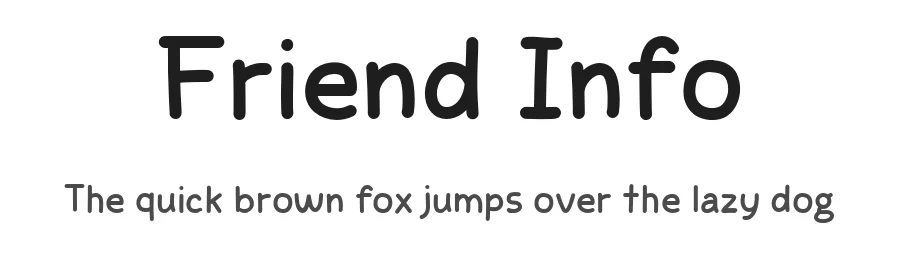 Friend Info by Khurasan β Script Handwritten Font