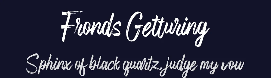 Fronds Getturing by Chaidir — Script Handwritten Font — thumbnail 2