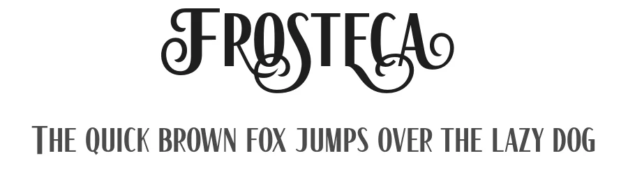 Frosteca by Dida Ahluddin — Display Font