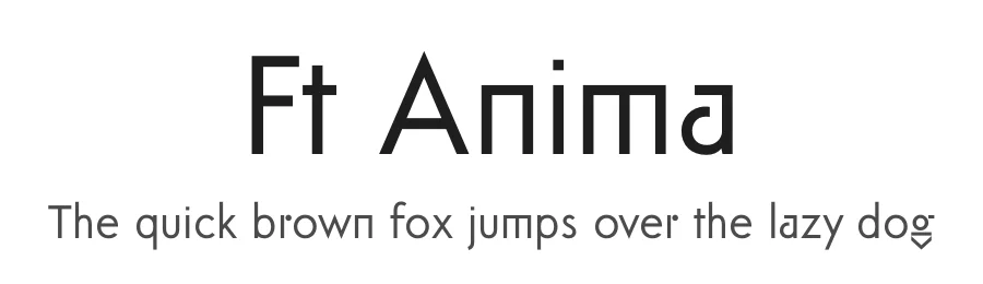 Ft Anima by Igor Kosinsky — Sans Serif Font
