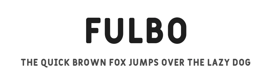Fulbo by Alejo Bergmann β Display Font