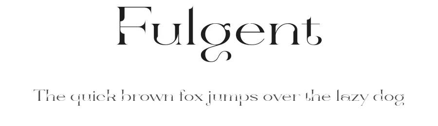 Fulgent by TSAI,YI-DA — Serif Font