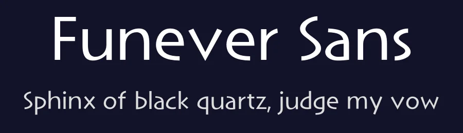 Funever Sans — Sans Serif Font — thumbnail 2