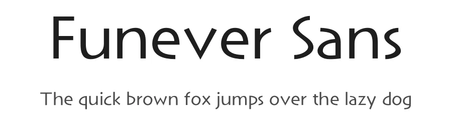 Funever Sans — Sans Serif Font