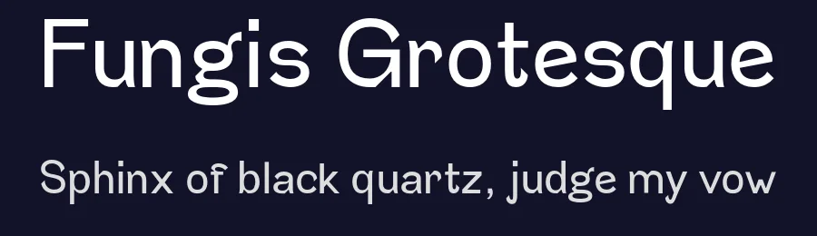 Fungis Grotesque by Milena Leimig — Sans Serif Font — thumbnail 2