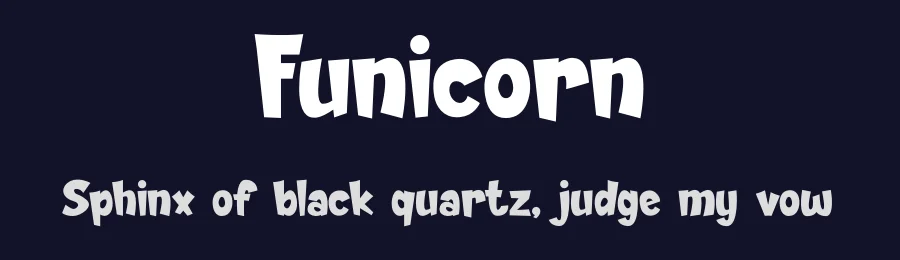 Funicorn by PINISIART TEAM — Display Font — thumbnail 2