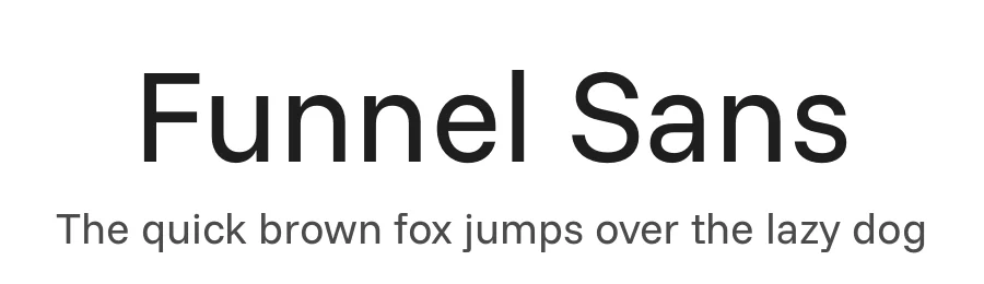 Funnel Sans