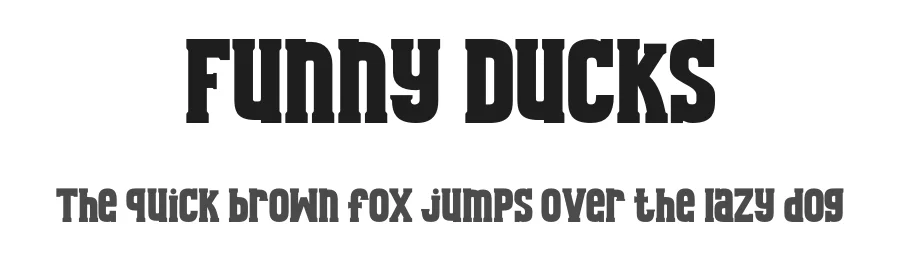 Funny Ducks by Annisa Febriani — Display Font