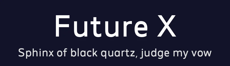 Future X by MadeType — Sans Serif Font — thumbnail 2