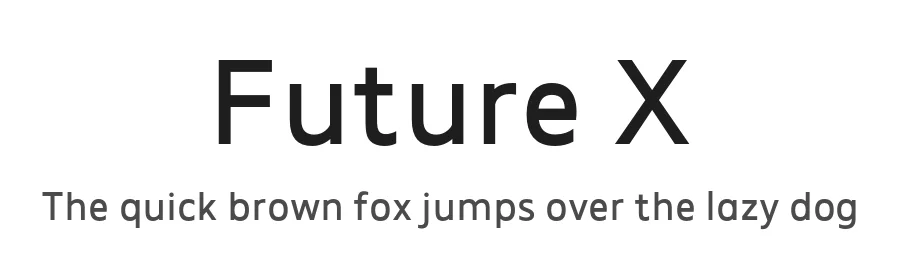 Future X by MadeType — Sans Serif Font