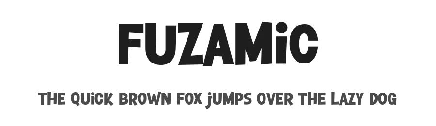 Fuzamic by Aswangga — Display Font