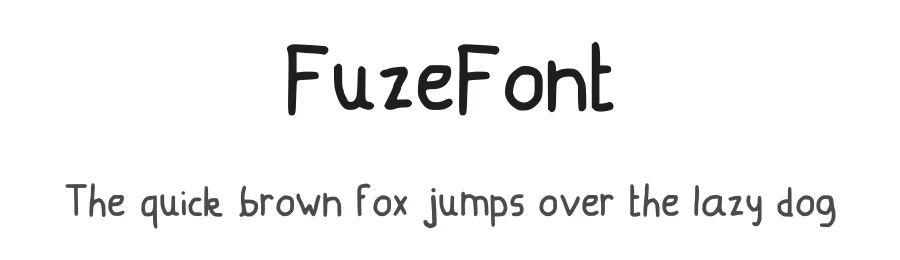 FuzeFont — Script Handwritten Font