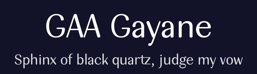 GAA Gayane by Andreasyan Gayane — Sans Serif Font — thumbnail 2