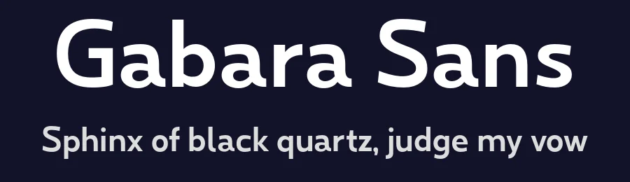 Gabara Sans by Serdar Ozturk — Sans Serif Font — thumbnail 2