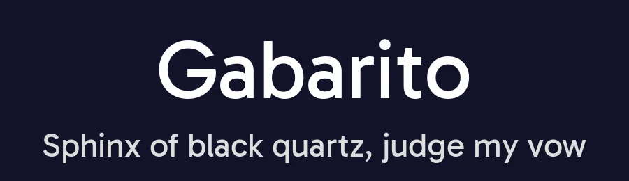 Gabarito by Leandro Assis / Alvaro Franca / Felipe Casaprima — Sans Serif Font — thumbnail 2